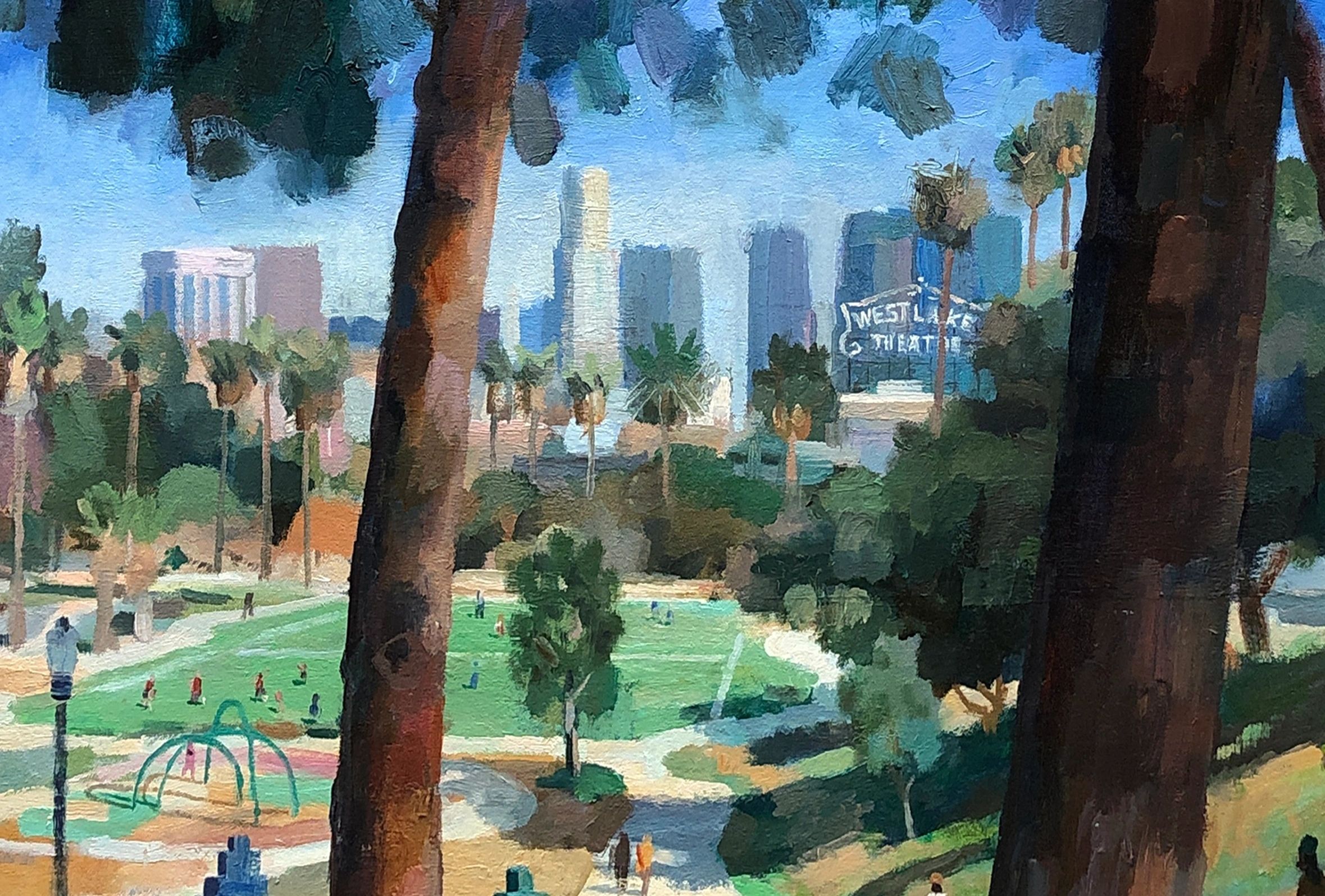 MacArthur Park, Los Angeles, 30 by 28 inches