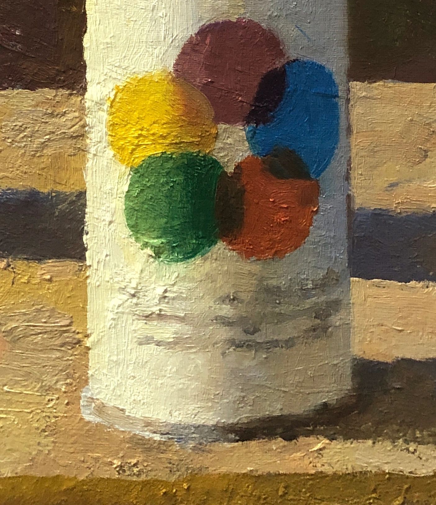 Still Life: Krylon, oil on canvas panel, 16 by 12 inches