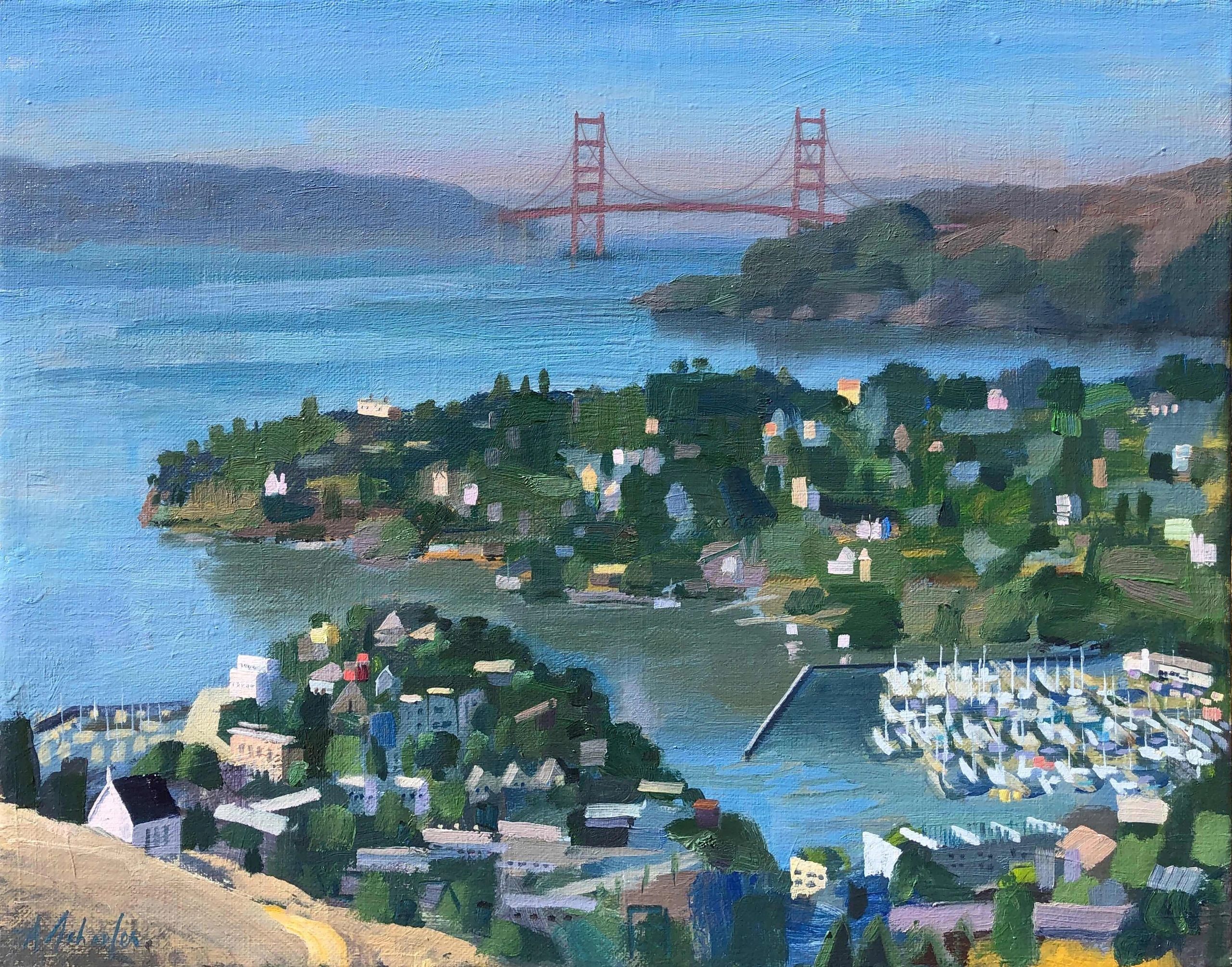 Top of Tiburon, oil on canvas, 22 by 28 inches