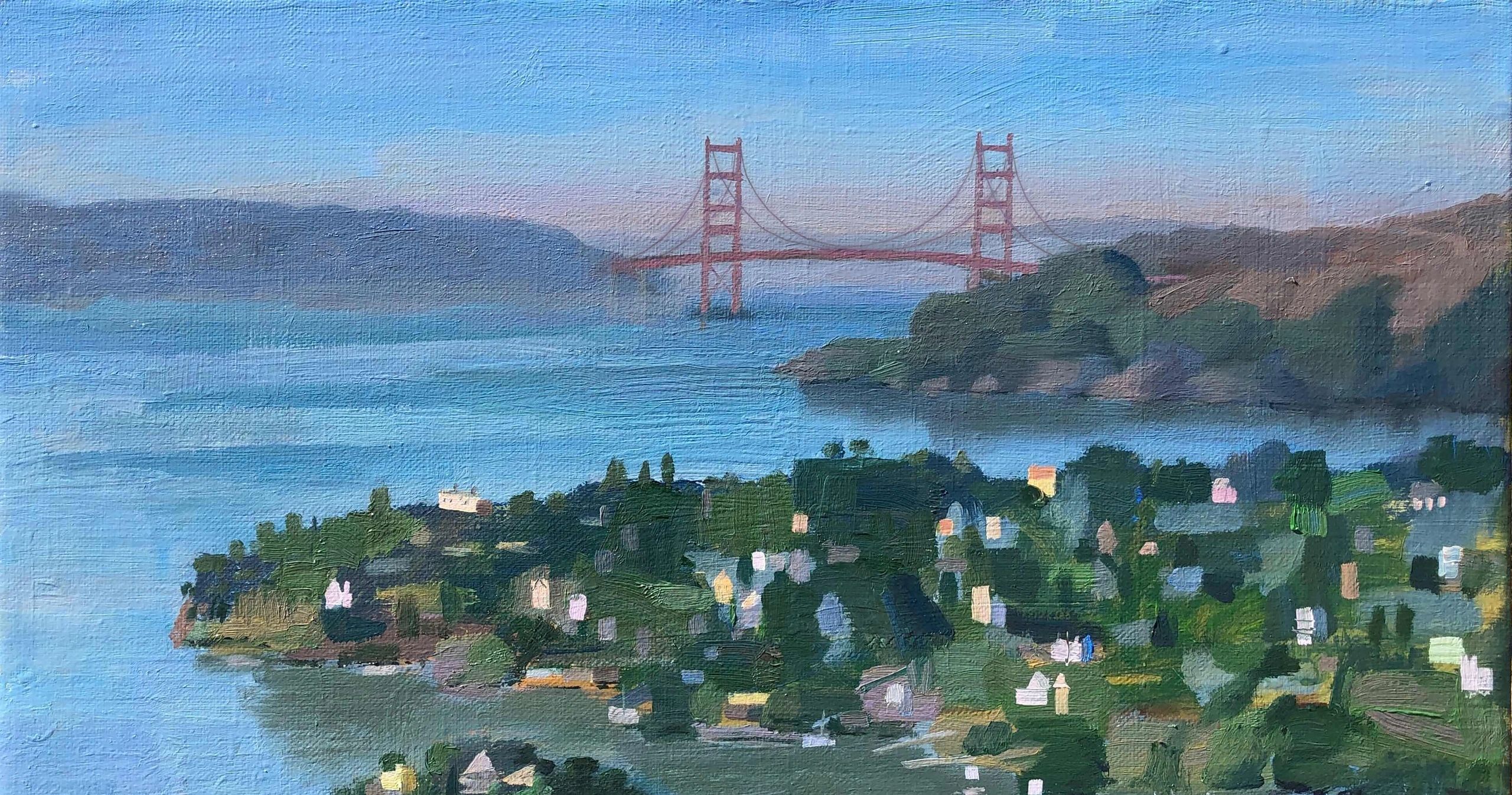 Top of Tiburon, oil on canvas, 22 by 28 inches