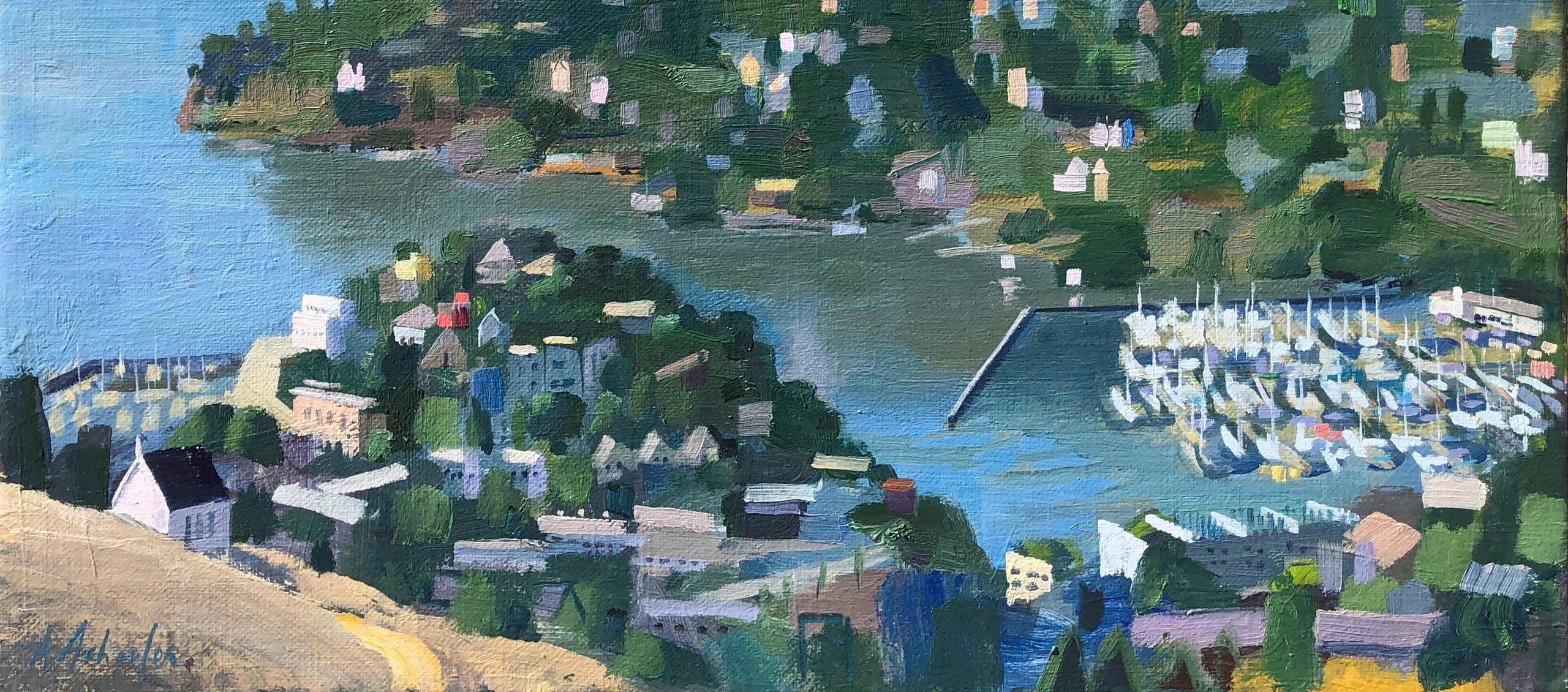 Top of Tiburon, oil on canvas, 22 by 28 inches